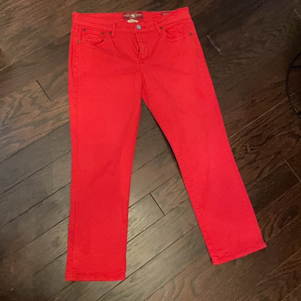 Lucky Red Jean Capris